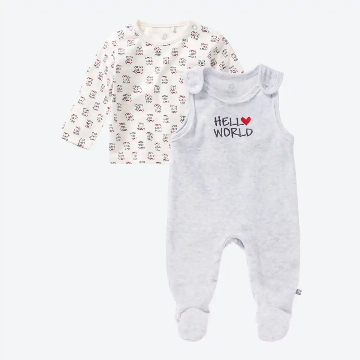 Bild 3 von Baby-Newborn-Strampler-Set in niedlichem Design, 2-teilig