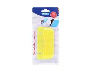 STYLEX®  Taschenlocher mit Skalierung aus Kunststoff