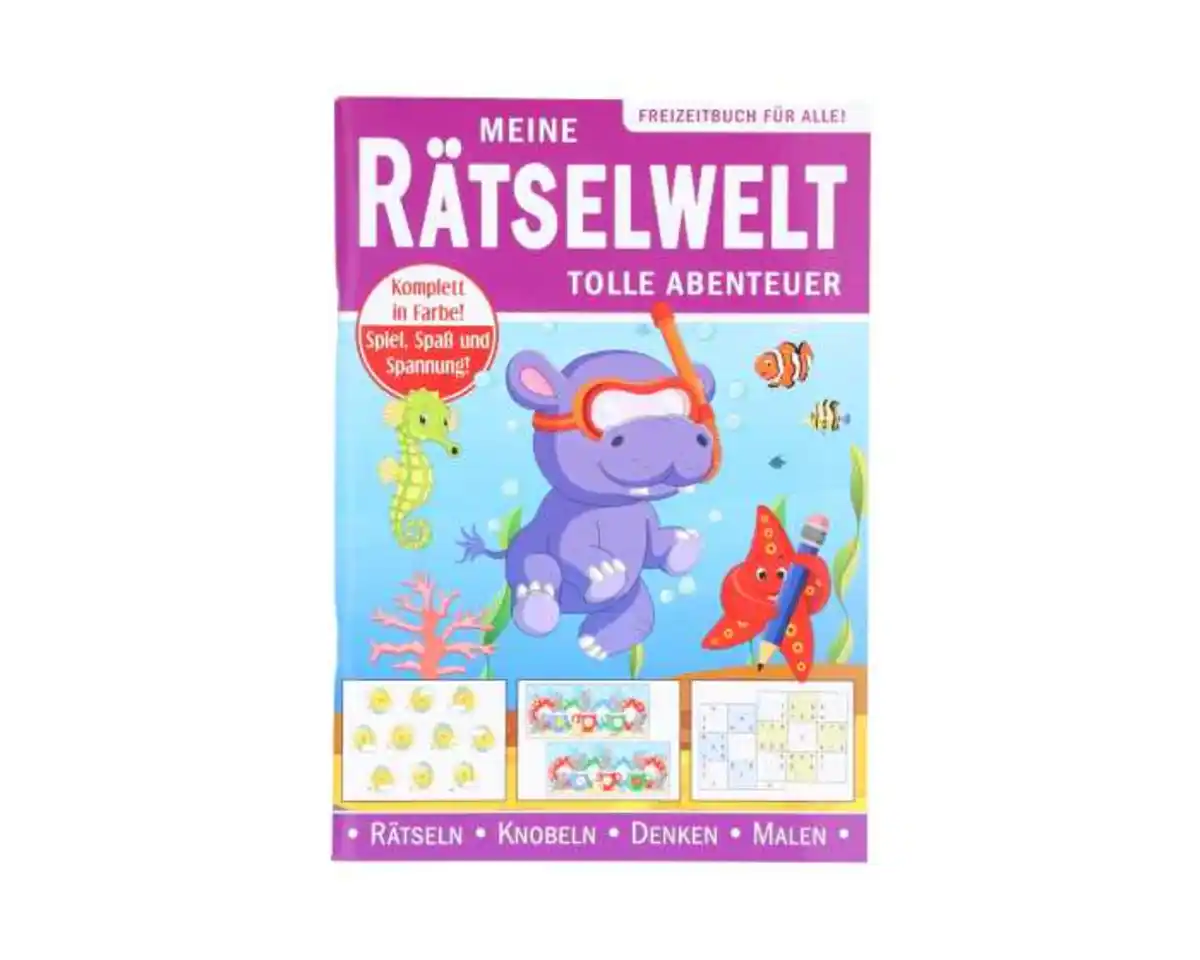 Bild 1 von Rätselbuch für Kinder DIN A5 96 Seiten