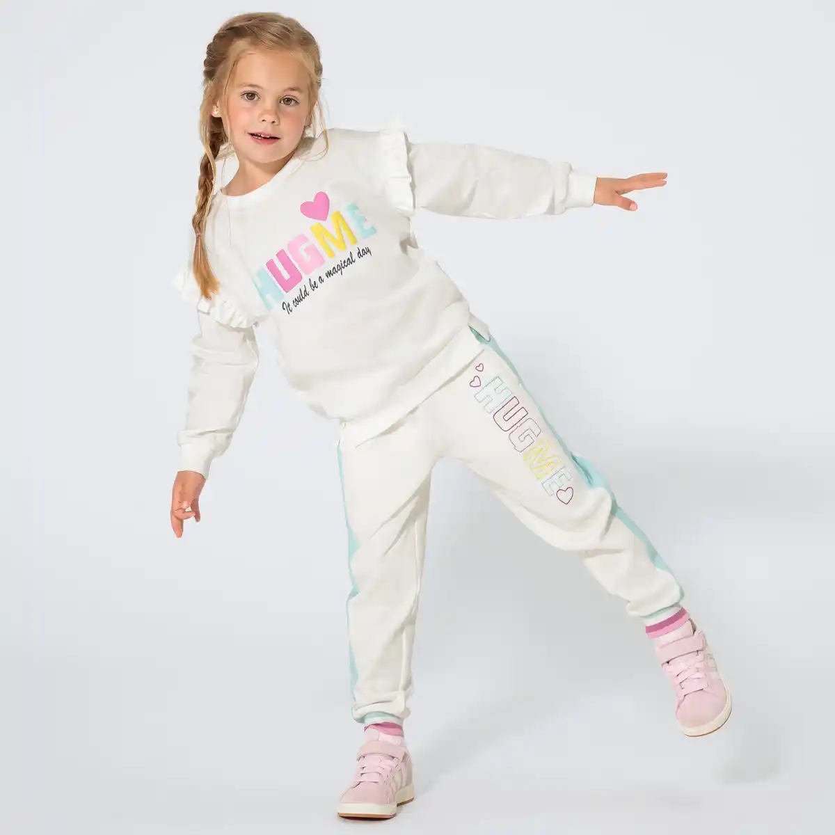 Bild 1 von Kinder-Mädchen-Jogginghose mit Stickerei