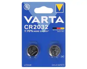 VARTA Batterie 2er Knopfzelle CR2032