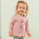 Bild 1 von Baby-Mädchen-Sweatshirt mit Rüschen