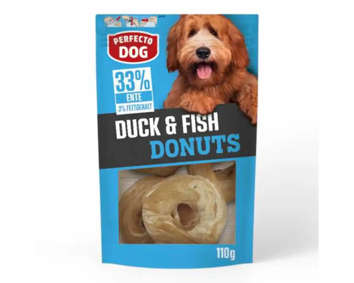 Bild 1 von Perfecto Donuts Hundesnack Ente