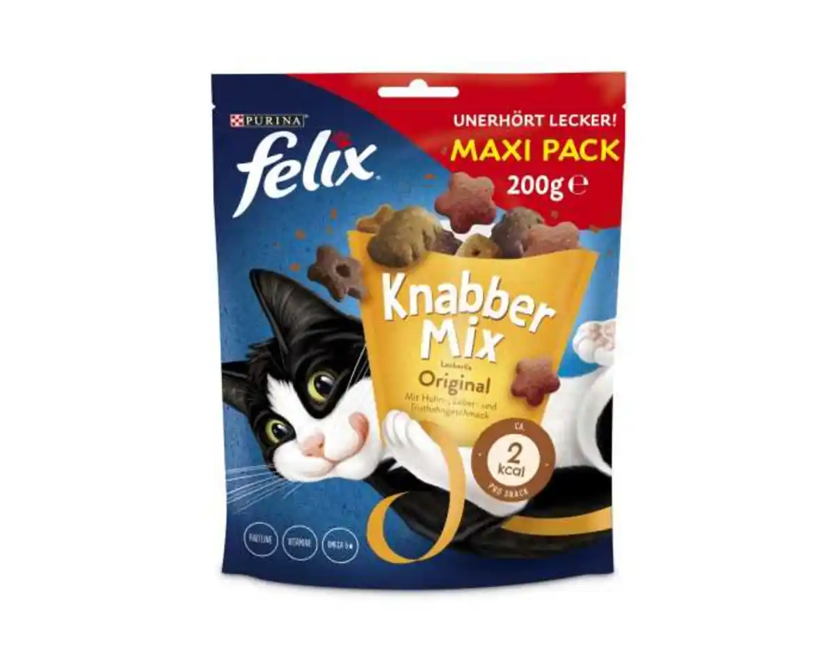 Bild 1 von Felix Original Knabbermix Katzensnack 200g