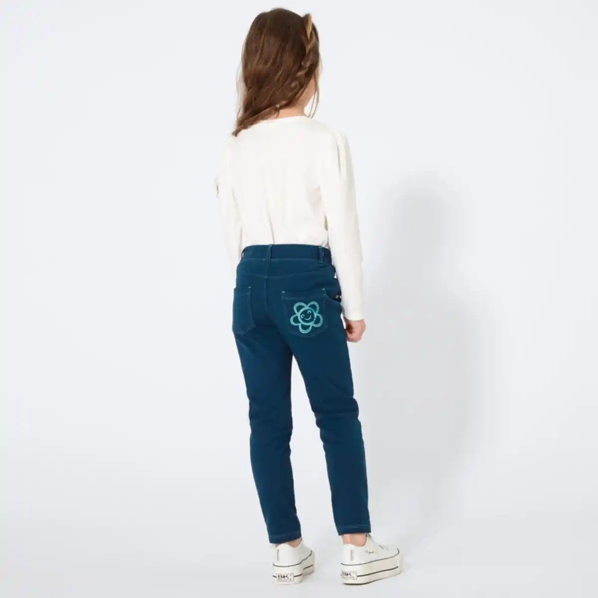 Bild 4 von Kinder-Mädchen-Sweatleggings mit Stickerei