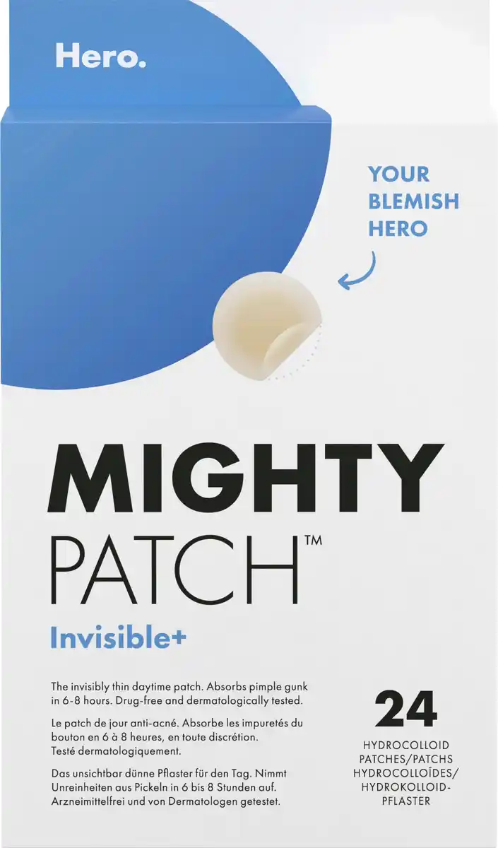 Bild 1 von Hero Mighty Patch Invisible+, 24 Stk