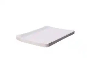 Heku Pappteller eckig 17 x 23 cm kompostierbar weiß 20er