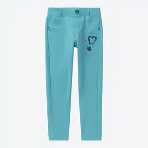 Kinder-Mädchen-Sweatleggings mit Pailletten Applikation