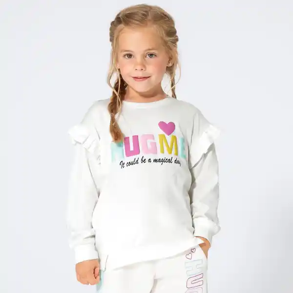 Bild 1 von Kinder-Mädchen-Langarmshirt mit Rüschen
