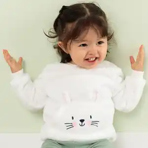 Baby-Mädchen-Sweatshirt mit Kängurutasche