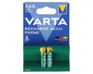 VARTA Batterie Accu 2er, AAA, 800mAh, Recharge