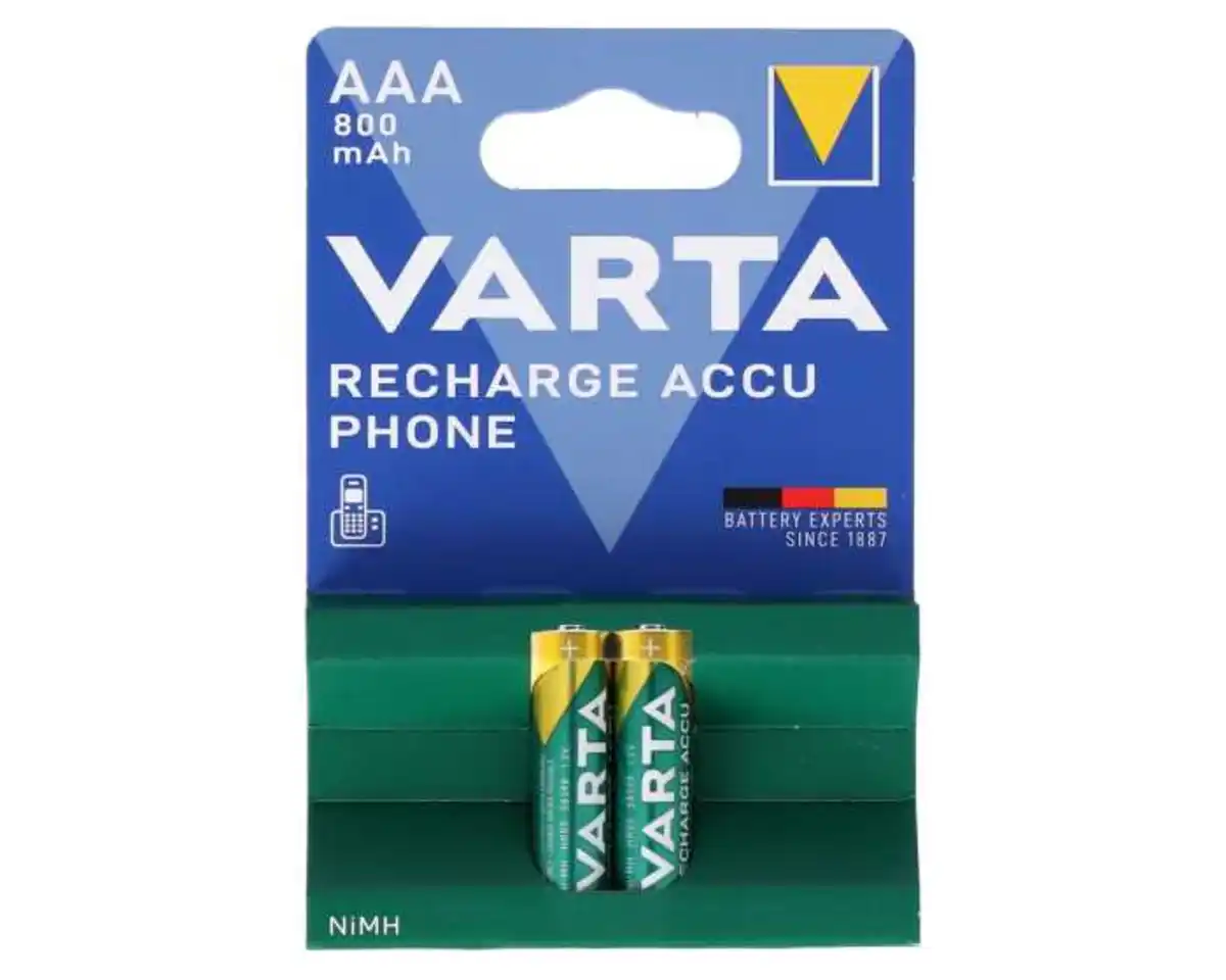 Bild 1 von VARTA Batterie Accu 2er, AAA, 800mAh, Recharge