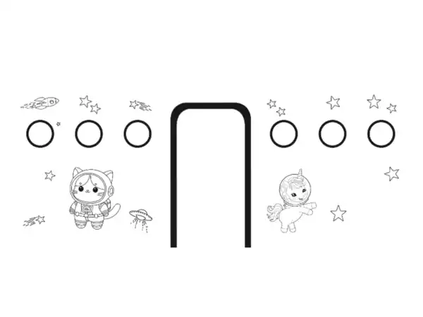 Bild 3 von Playtive Papp-Spielzelt Raumschiff zum bemalen