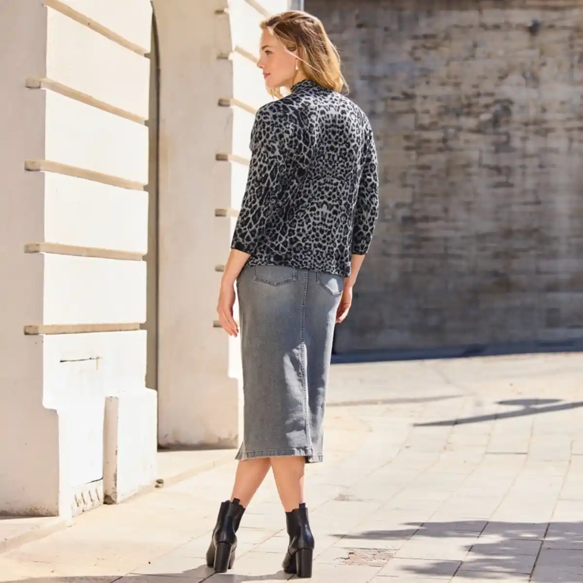 Bild 4 von Damen-Jeansrock mit Schlitz