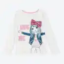 Bild 2 von Kinder-Mädchen-Langarmshirt mit Pailletten-Schleife