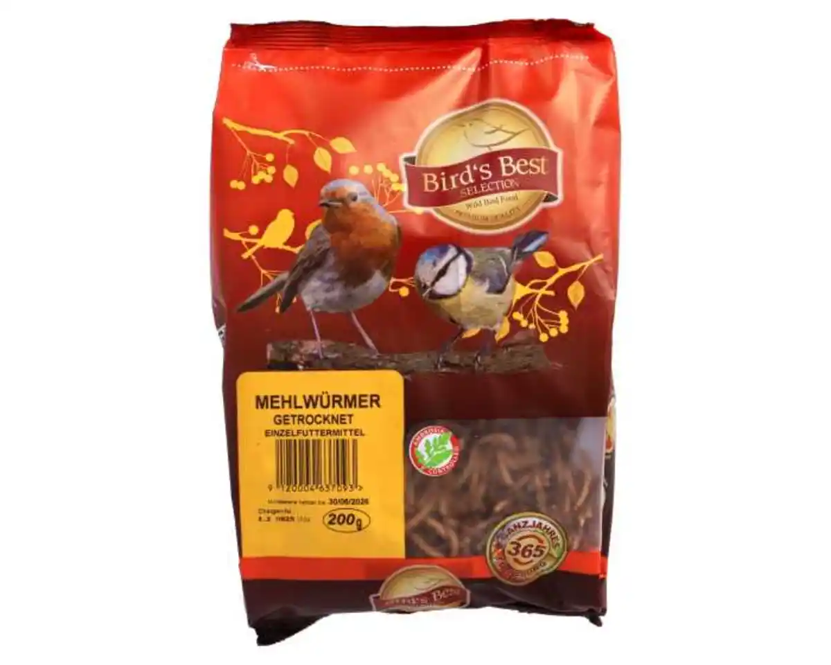 Bild 1 von Bird’s Best Mehlwürmer getrocknet, 200 g