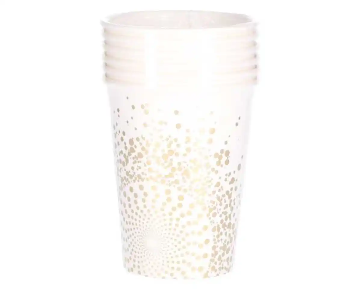 Bild 1 von Trinkbecher 6er, Pappe, gold