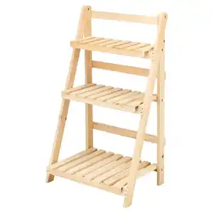BELAVI Pflanzregal aus Holz