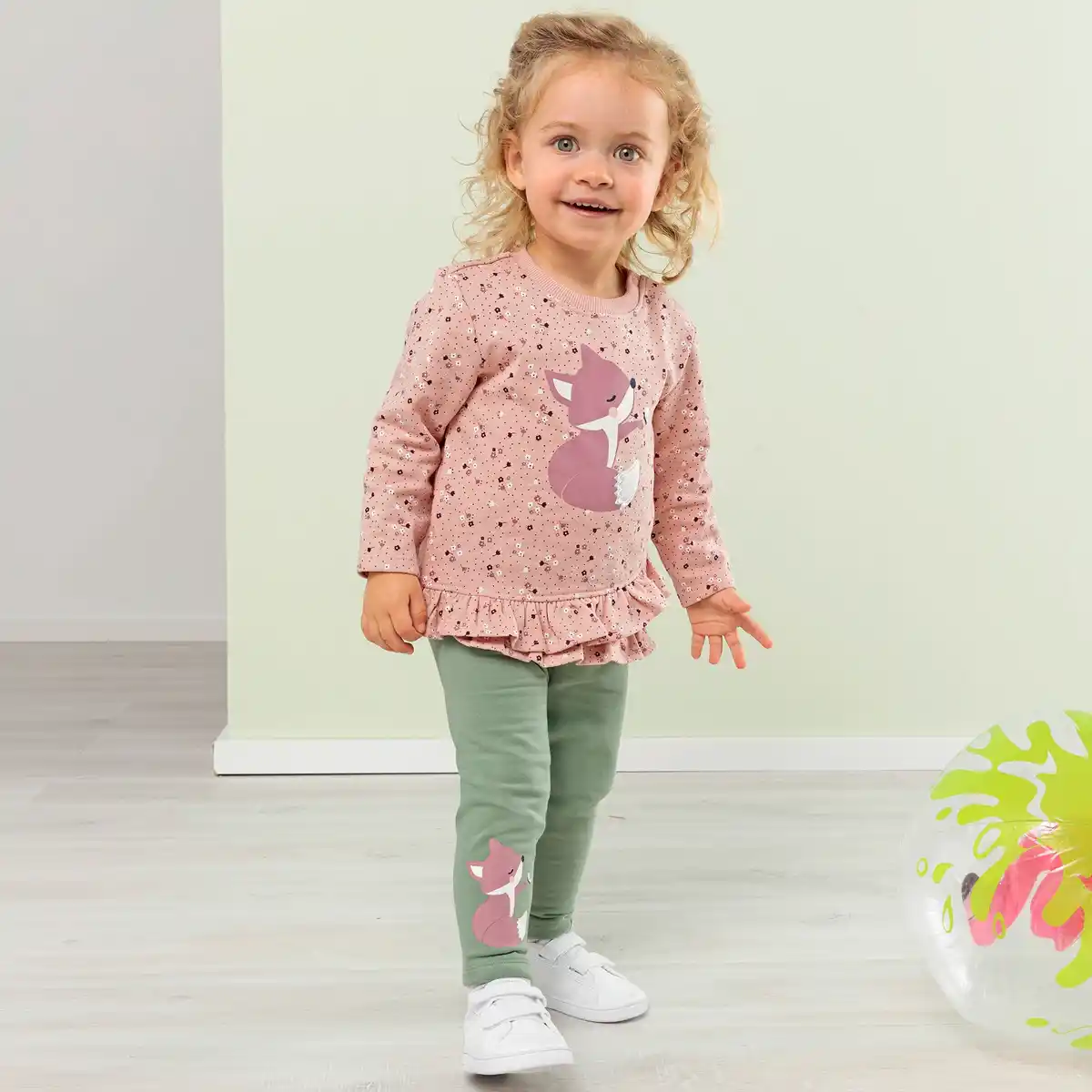 Bild 1 von Baby-Mädchen-Sweatleggings mit Fuchs-Aufdruck