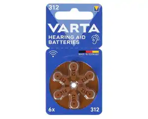 VARTA Batterien Größe 312 6er für Hörgeräte