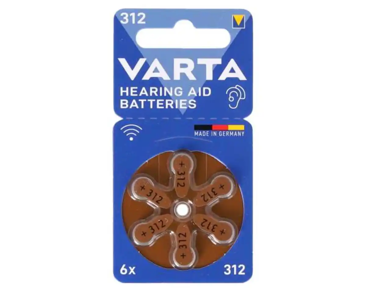 Bild 1 von VARTA Batterien Größe 312 6er für Hörgeräte