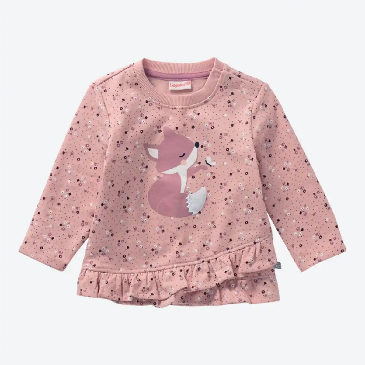 Bild 2 von Baby-Mädchen-Sweatshirt mit Rüschen