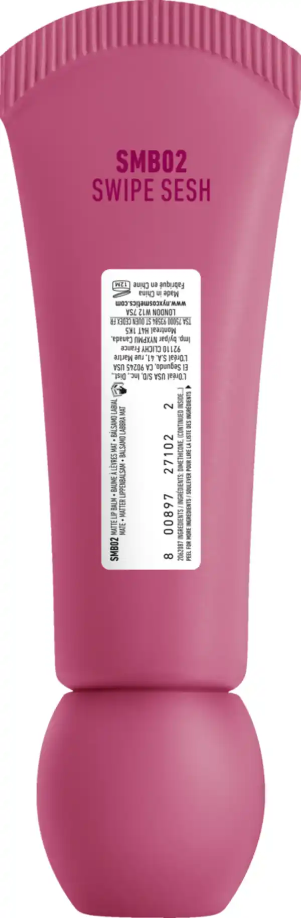 Bild 2 von NYX Professional MakeUp Smushy Matte Lip Balm 02 Swipe Sesh, 8 ml