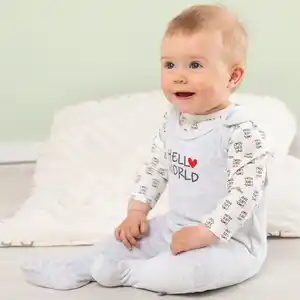 Baby-Newborn-Strampler-Set in niedlichem Design, 2-teilig