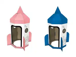 Playtive Papp-Spielzelt Raumschiff zum bemalen