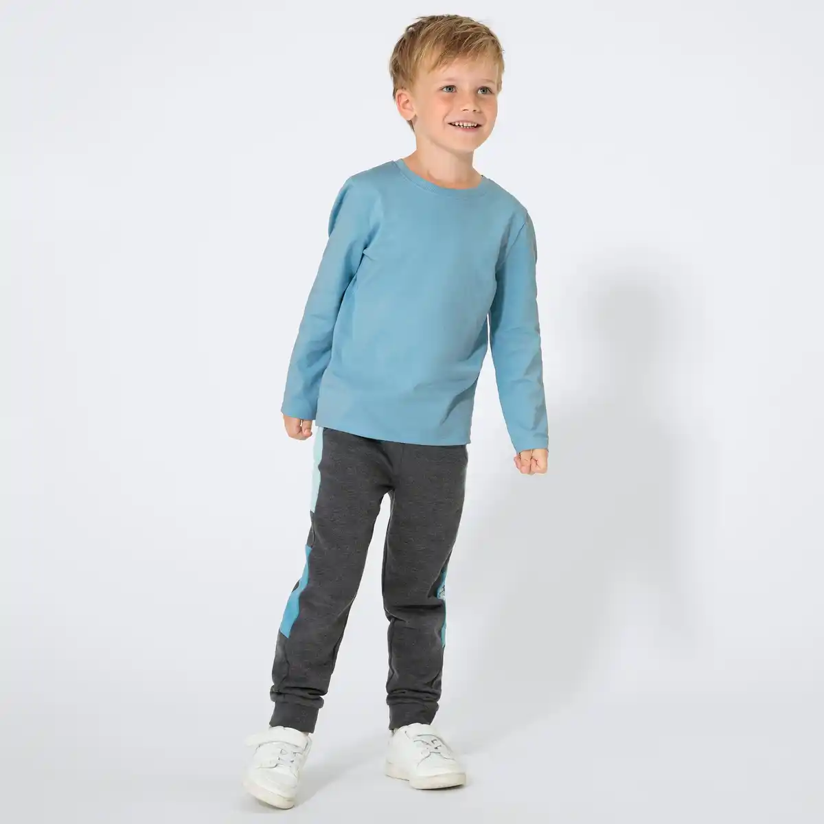 Bild 1 von Kinder-Jungen-Jogginghose in Mélange-Optik