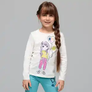 Kinder-Mädchen-Shirt mit Frontaufdruck