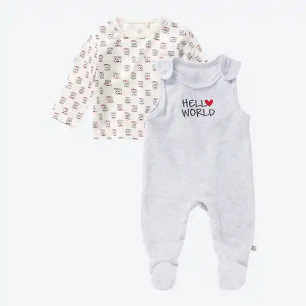Bild 2 von Baby-Newborn-Strampler-Set in niedlichem Design, 2-teilig