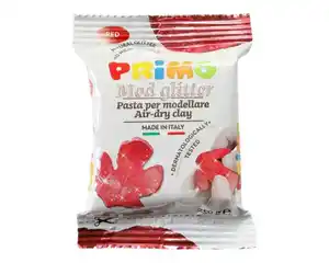 Modelliermasse Glitzer rot