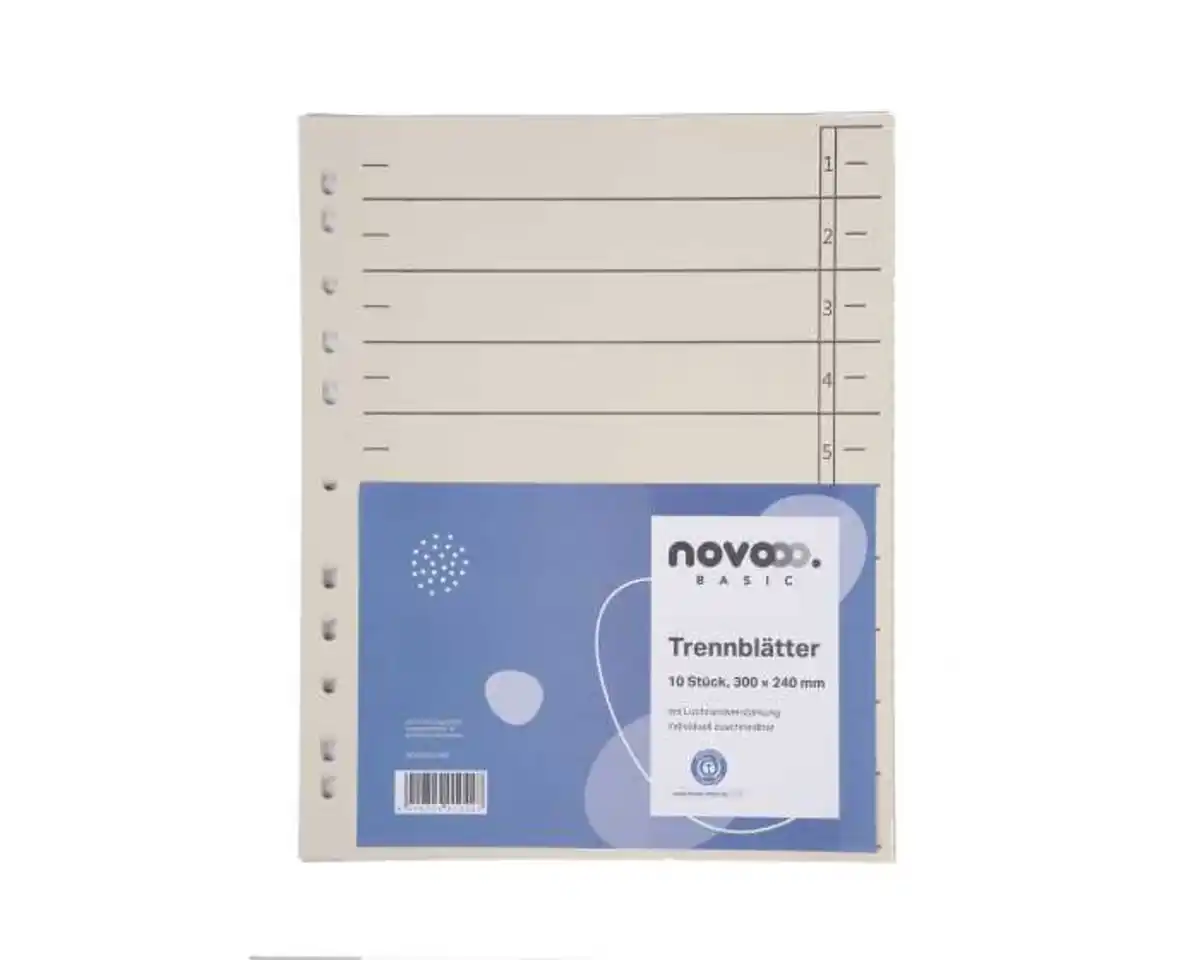 Bild 1 von novooo Trennblätter DIN A4 10er