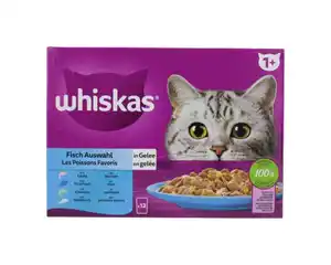 Whiskas Katzenfutter 12er Pack Fisch Gelee