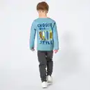 Bild 4 von Kinder-Jungen-Jogginghose in Mélange-Optik
