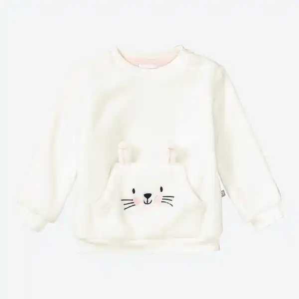 Bild 2 von Baby-Mädchen-Sweatshirt mit Kängurutasche