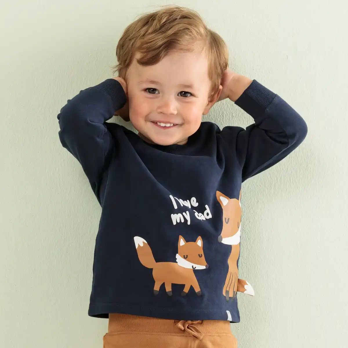 Bild 1 von Baby-Jungen-Shirt mit Fuchs-Druck