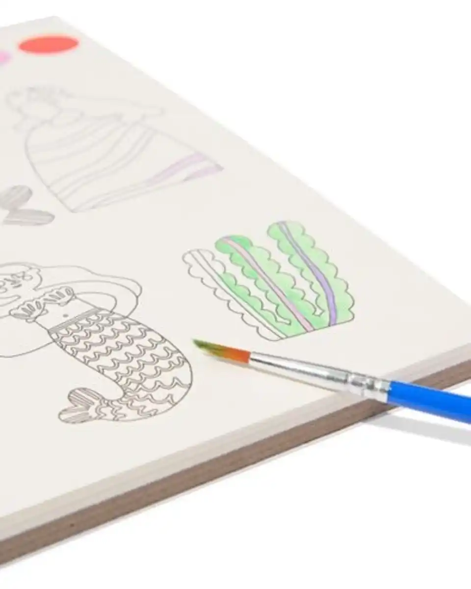 Bild 3 von Wasserfarben-Malbuch mit Pinsel