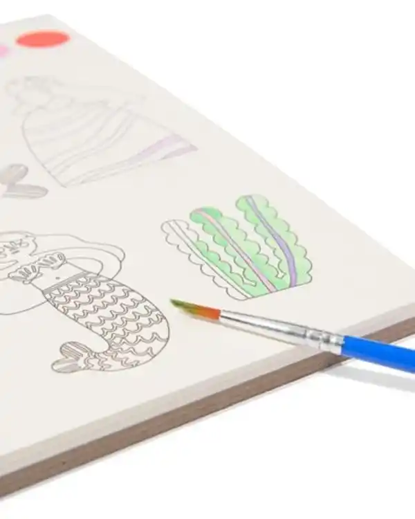 Bild 3 von Wasserfarben-Malbuch mit Pinsel