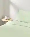 Bild 4 von Bettbezug 140x200/220 cm weiche Baumwolle hellgrün