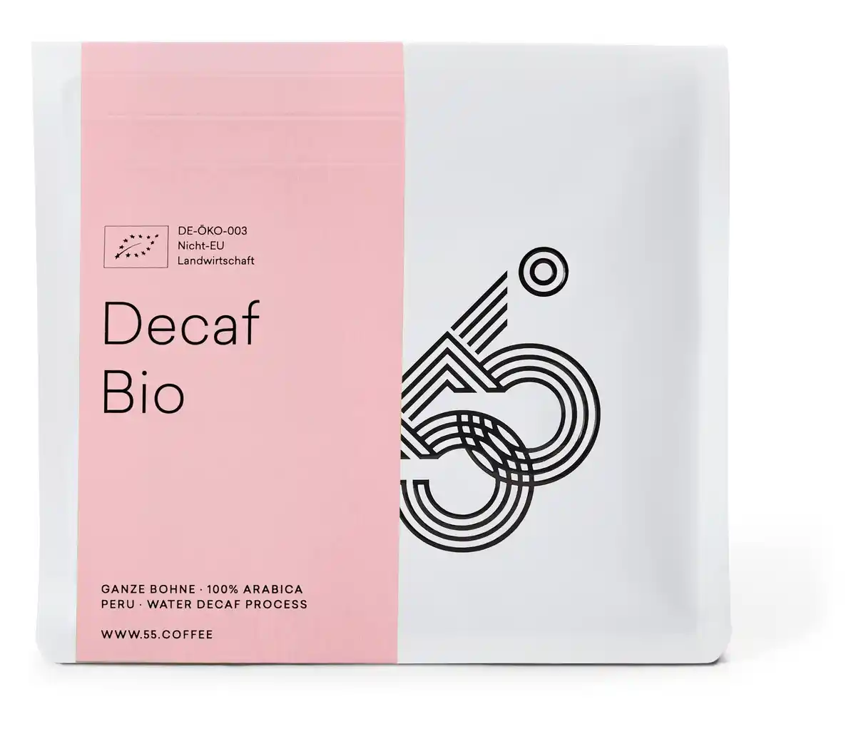 Bild 1 von 55 Degrees – Decaf Omni Roast Bio, entkoffeiniert - 250 g Ganze Bohne
