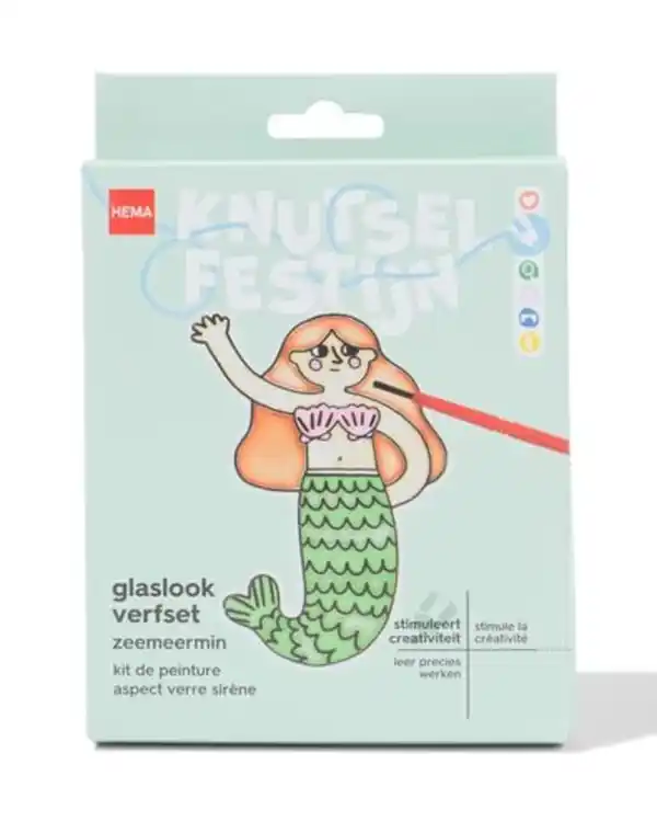 Bild 1 von Malset in Glasoptik Meerjungfrau