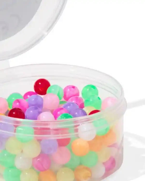 Bild 2 von Perlenmix Glas rund Marmor