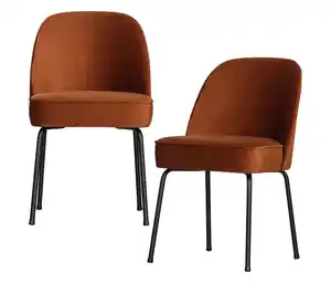 BePureHome Esszimmerstuhl »Vogue«, 2er-Set, rostfarben