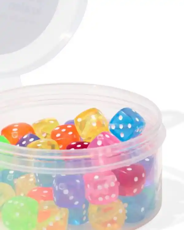 Bild 2 von Perlenmix Glas würfelförmig