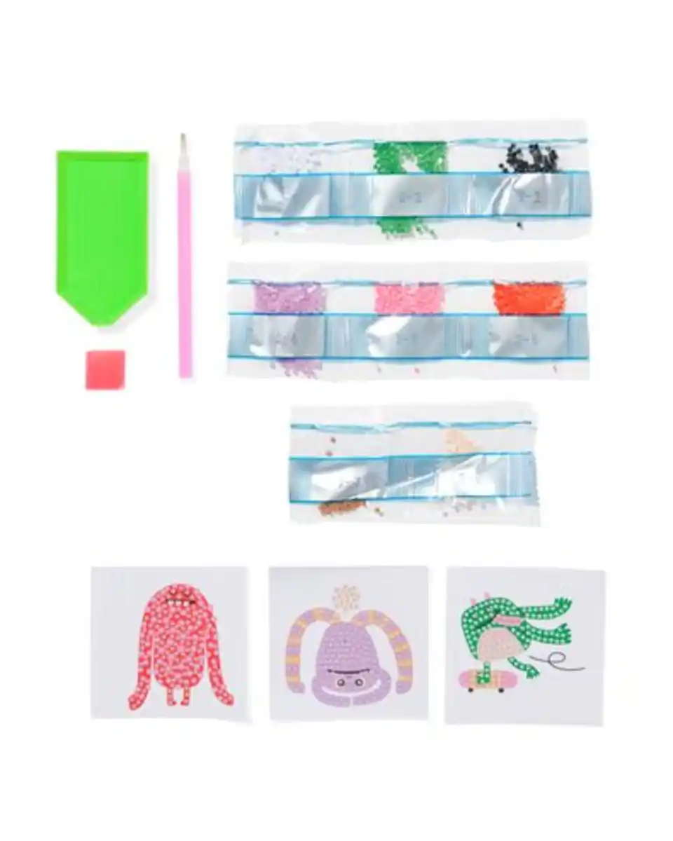 Bild 2 von Diamantkreationen Aufkleber Monster – 3 Stück