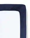 Bild 3 von Spannbettlaken 90x200 cm weiche Baumwolle dunkelblau