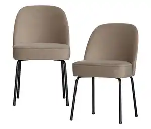 BePureHome Esszimmerstuhl »Vogue«, 2er-Set, khaki