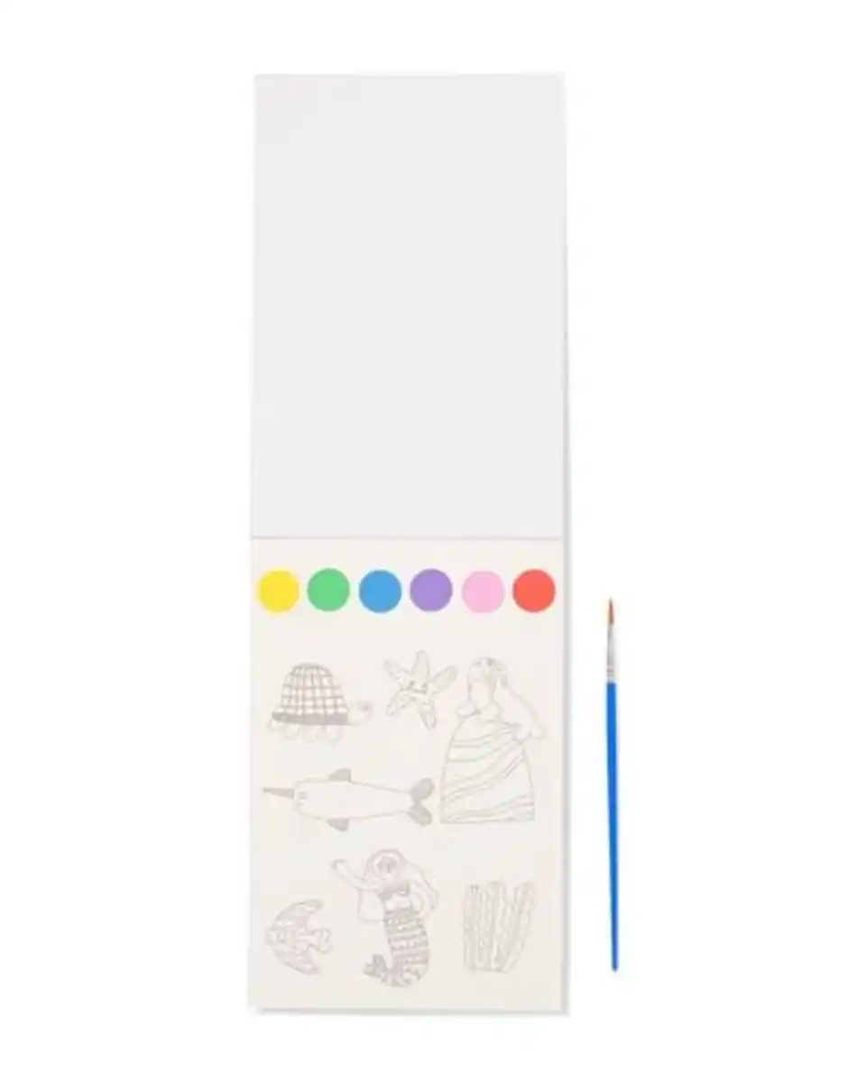 Bild 2 von Wasserfarben-Malbuch mit Pinsel